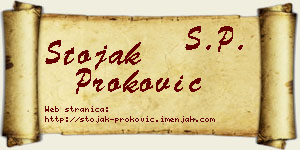 Stojak Proković vizit kartica